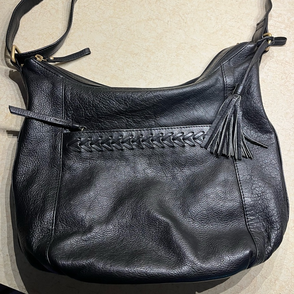 Great American Leatherworks black shoulder bag